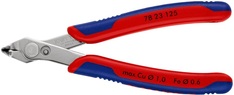 Elektronikseitenschneider Super-Knips® INOX L.125mm Form 2 Facette nein pol.