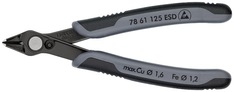 Elektronik-Seitenschneider Super-Knips® L.125mm Form 6 Facette nein brün.KNIPEX