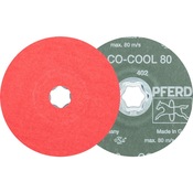 Fiberscheibe COMBICLICK CO-COOL D.125mm K.80 INOX/Alu.Keramikkorn PFERD