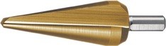 Blechschälbohrer Bohrber.5-22,5mm HSS TiN Gesamt-L.79mm Z.2 RUKO