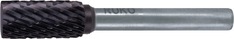 Frässtift ZYA D.8mm Kopf-L.18mm Schaft-D.6mm HM TiCN Verz.KVZ 4 RUKO
