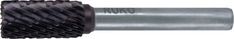 Frässtift ZYA D.16mm Kopf-L.25mm Schaft-D.6mm HM TiCN Verz.KVZ 4 m.Stirn RUKO