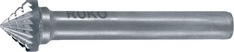 Frässtift KSK D.16mm Kopf-L.8mm Schaft-D.6mm HM Verz.KVZ 4 RUKO