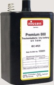 Blockbatt.Premium 800 6 V 7-9 mAh 4R25 NISSEN