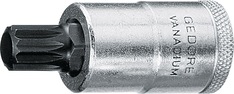 Steckschlüsseleinsatz INX 19 1/2 Zoll Innen-Vielzahn M8 L.55mm GEDORE