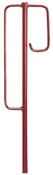 Laterneneisen Berliner Modell 1250x12mm m.Sicherheitsbügel rot
