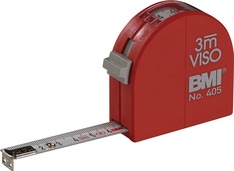 Taschenrollbandmaß VISO L.3m B.16mm mm/mm EG II PA Sichtfenster BMI