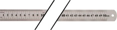 Stahlmaßstab L.500mm rostfr.Stahl Teilung B=mm/1/2mm PROMAT