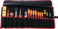 Werkzeugrolltasche 15 Fächer B670xH330mm Nyl.schwarz/rot PARAT