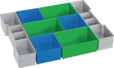 Einteilungsset L-BOXX® CD3 LB 102 B378xT313xH65mm blau/grün/grau
