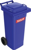 Müllgroßbehälter 80l HDPE blau fahrbar,n.EN 840 SULO