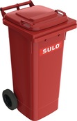 Müllgroßbehälter 80l HDPE rot fahrbar,n.EN 840 SULO