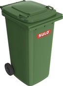 Müllgroßbehälter 240l HDPE grün fahrbar,n.EN 840 SULO