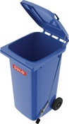 Müllgroßbehälter 120l HDPE blau fahrbar,m.Fußpedal SULO
