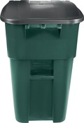 Mehrzweckcontainer H1001xB610xT764mm grün 189l Deckel schwarz m.Rl.RUBBERMAID