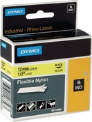 Schriftband Band-B.12mm Band-L.3,5m flexibles Nylonband schwarz auf gelb DYMO
