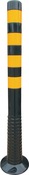 Sperrpfosten TPU schwarz/gelb D.80mm z.Schr.m.Befestigungsmaterial H.1000mm