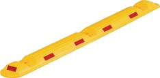 Leitschwelle L1170xB150xH50mm PP gelb m.roten Reflexstreifen