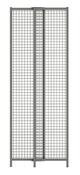 Varioelement für Trennwandschutzgitter, BxH 550-950x2200 mm, RAL 7037 staubgrau