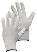 Handschuh Nylon/PU weiß Gr.9