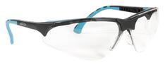 Schutzbrille Terminator Plus Rahmenfarbe schwarz-mint / Scheiben klar
