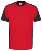 T-Shirt-Contrast Performance,Farbe rot, Gr.XL