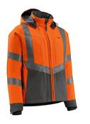 Warnschutz-Softshelljacken Blackpool,Farbe HiVis orange/dunkelanth., Gr.3XL