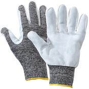 Schnittschutz-Handschuhe Mastertop, Farbe weiß/grau meliert,Gr.9