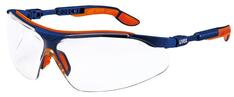 Schutzbrille uvex i-vo, Scheiben PC farblos, Rahmen blau/orange