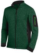 Strick-Fleece-Jacke Christoph,Farbe grün/schwarz, Gr.3XL