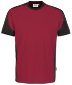 T-Shirt-Contrast Performance,Farbe weinrot, Gr.2XL