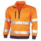 Warnschutz-Sweatshirt, Farbe warnorange, Gr. 5XL