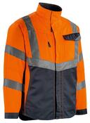 Warnschutz-Jacke Oxford, Farbe HiVis Farbe HiVis orange/schwarzblau, Gr. 3XL