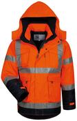 Warnschutz-Jacke 2 in 1 Philipp, Farbe Farbe fluo-orange/marine, Gr. M