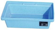 Polyethylen-Kleingebindewanne, BxTxH 400x600x170 mm, blau, Auffangvolumen 20 l, Gewicht 4 kg