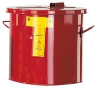 Wasch- und Tauchbehälter aus Stahlblech, Durch.xH 397x362 mm, Vol. 30 Liter, Farbe rot