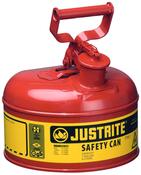 Sicherheitsbehälter aus Stahlblech, Durchm.xH 241x279 mm,Vol. 4 Liter, Farbe rot