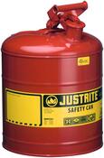 Sicherheitsbehälter aus Stahlblech, Durchm.xH 298x429 mm,Vol. 19 Liter, Farbe rot