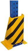 Rammschutz, schwarz/gelb, inkl. 4 Bodenanker, Höhe 400 mm, U-Form