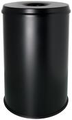 Sicherheitspapierkorb, selbstlöschend, Volumen 30 l, Durchm.xH 319x503 mm, schwarz