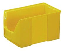 Sichtlagerkasten, PE, BxTxH 103x168x75 mm, Größe 5, Farbe gelb, VE 42 Stück