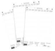 Einsteckschilder für Logistiktaschen BxH 100x38 mm, Farbe weiß, Pack mit 240 Etiketten, Mindestabnahme 4 Pack