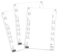 Einsteckschilder für Logistiktaschen BxH 297x74 mm bzw. 1/3 DIN A4, Farbe weiß, Pack mit 40 Etiketten, Mindestabnahme 4 Pack
