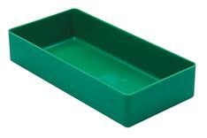 Einsatzkasten, Polystyrol, LxBxH 108x108x63 mm, Farbe grün, VE 50 Stück