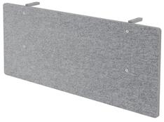 Akustik-Knieraumblende für 1600 mm Tisch, BxTxH 1595x25/50 mm, grau