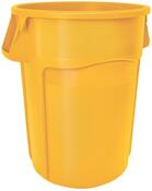 Kunststofftonne, PE, Volumen 121,1 l, Durchm.xHöhe 559x692 mm, Farbe gelb
