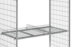 Trenngitter, für Gitter-Fachboden mit Ladenflächen-B 610 mm, verzinkt