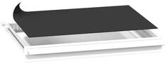 Schaumgummi schwarz, 918x459 mm, Stärke 3 mm, passend für Gehäusegr. BxT 1037x600 mm