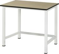 Werktisch, Grundtisch, Unterbau 45x45 mm, Platte MDF, BxTxH 1000x800x825 mm, RAL 7035