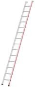 Regaleinhängeleiter, 14 Stufen, Leiterlänge 3730 mm, B. 425 mm, Gewicht 9,4 kg